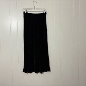 Vintage Moda Seta Sandra King Women's Skirt Velvet Maxi Black Size 8